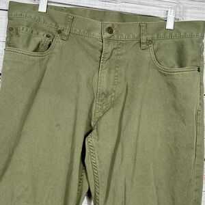 Polo Ralph Lauren 650 Straight Fit 5-Pocket Pants Mens 34x32 Green Flat Front